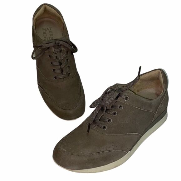 Naturalizer Jimi Leather Lace Up Fashion Sneakers B14B - Picture 2 of 9